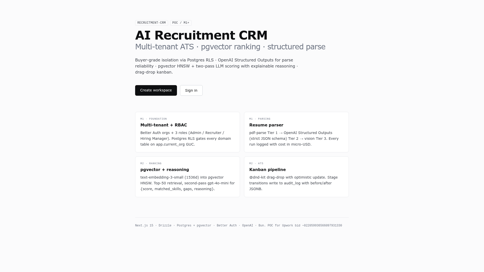 AI Recruitment CRM / ATS